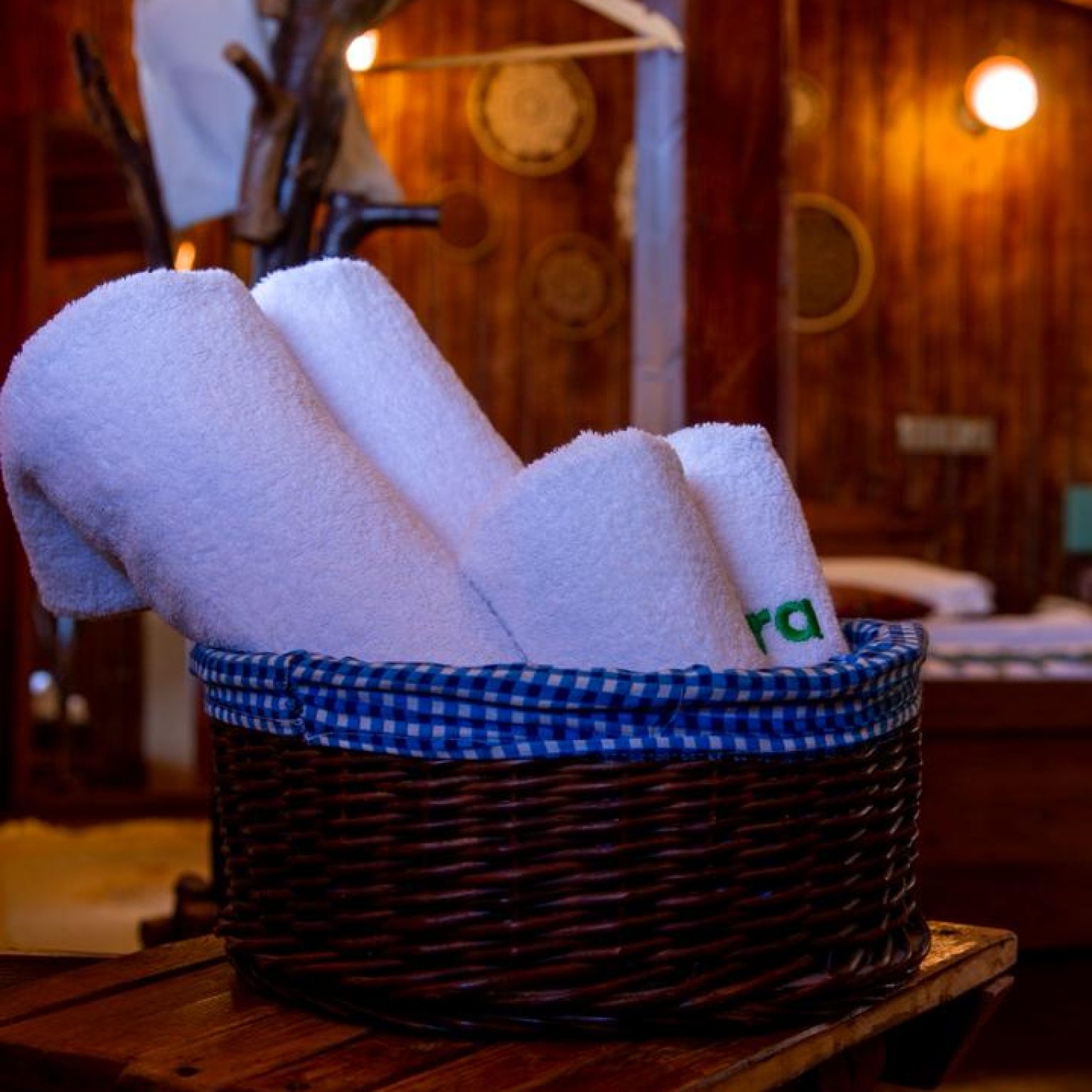 حوله های مخصوص سالن ماساژ اقامتگاه